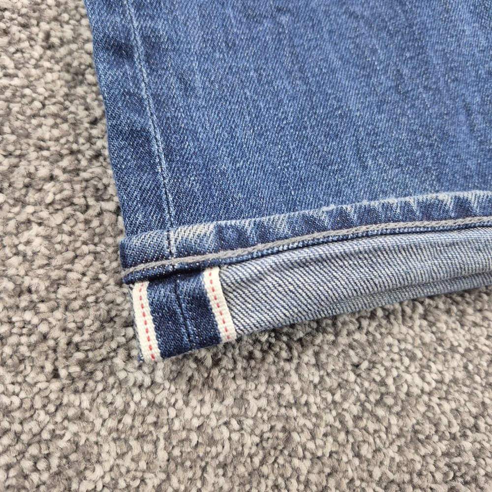 S.M.N. Denim The Hunter Selvedge Jeans Mens 36x32 Blue Standard Slim Made in USA - Picture 8 of 11